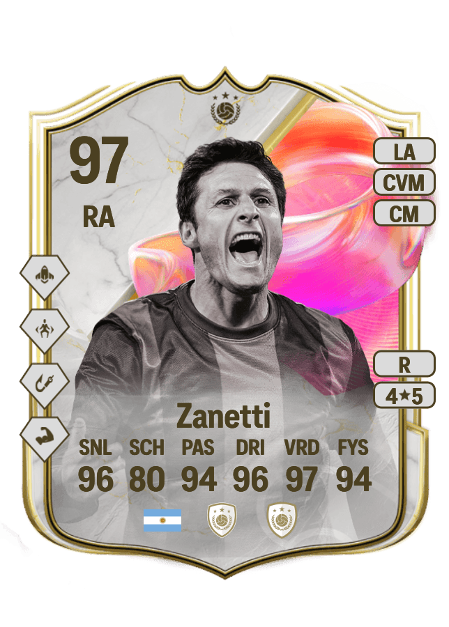 Javier Zanetti card