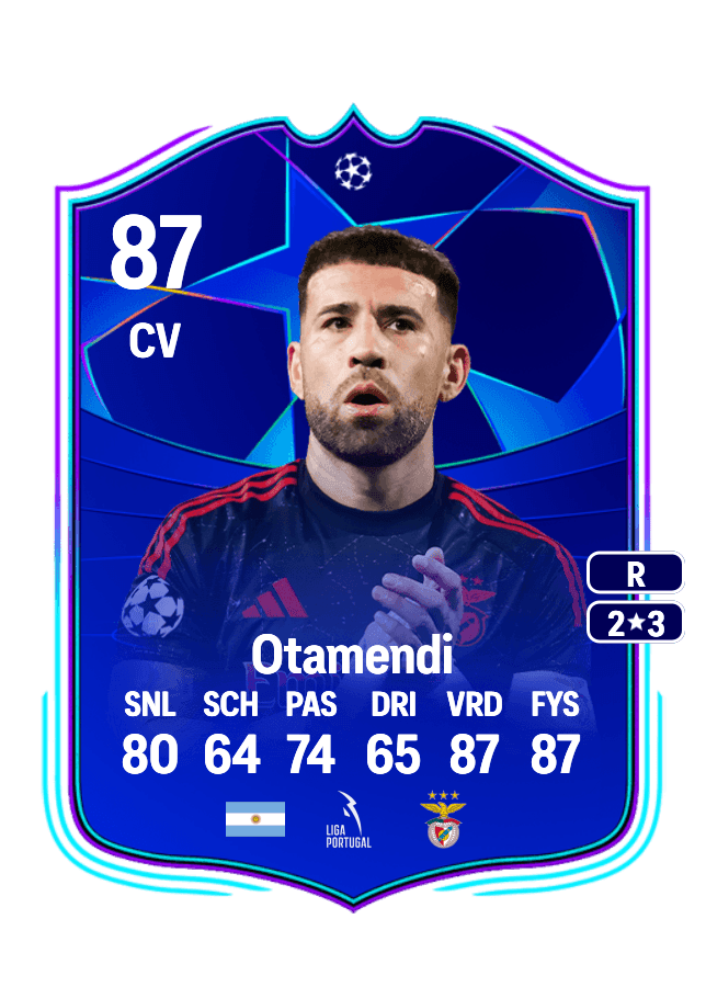 Nicolás Otamendi card