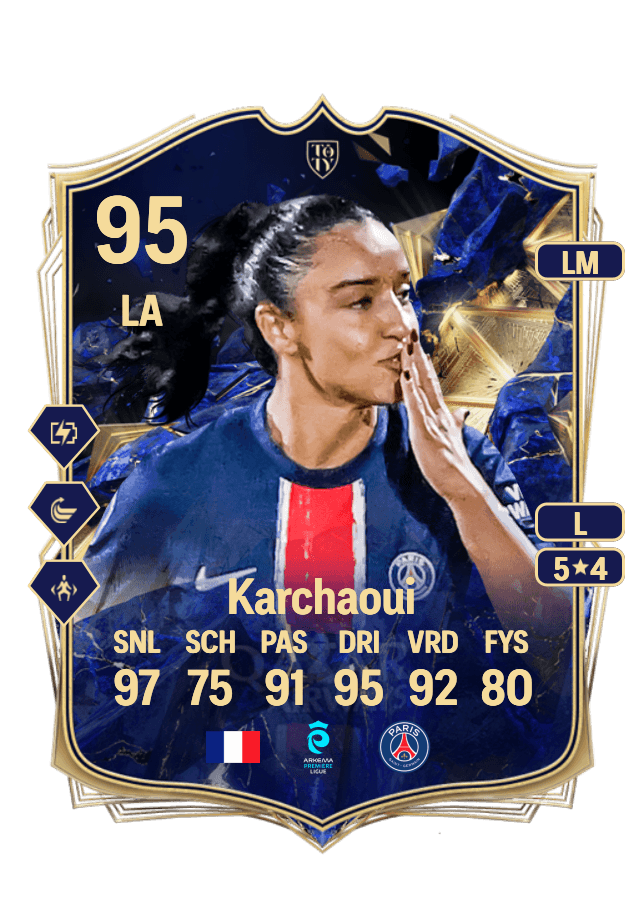 Sakina Karchaoui card