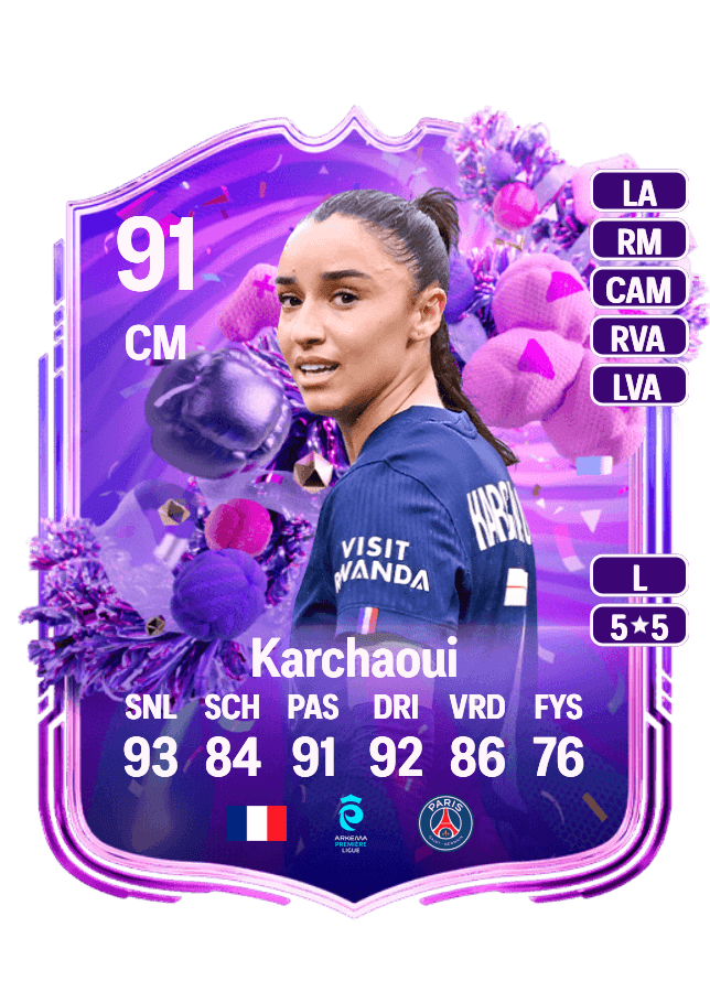 Sakina Karchaoui card