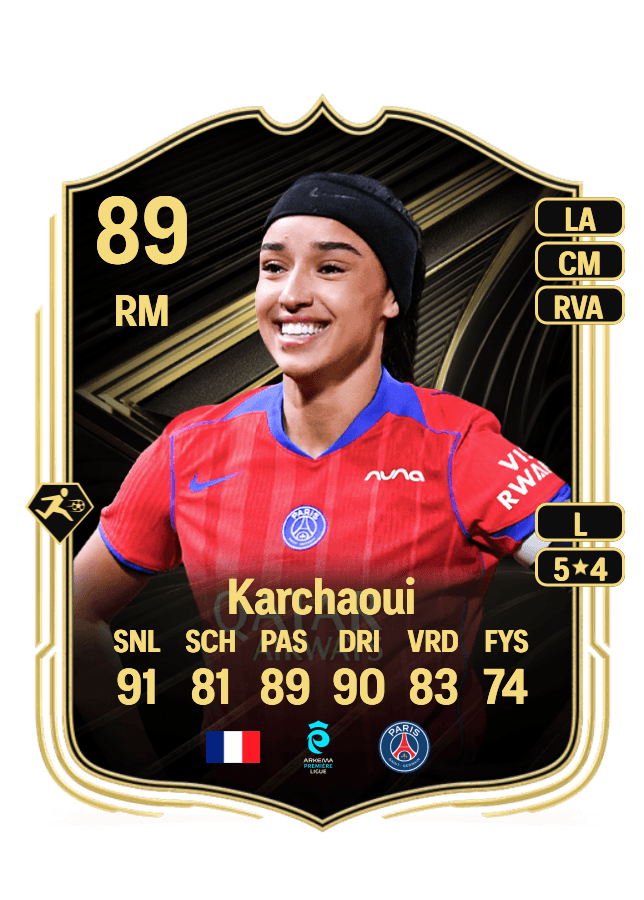 Sakina Karchaoui card