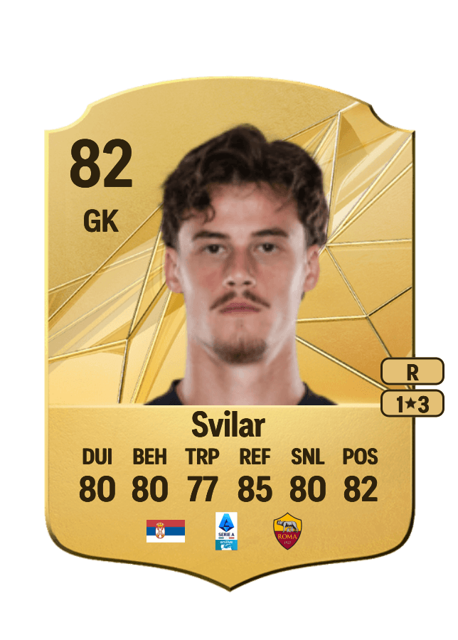 Mile Svilar card