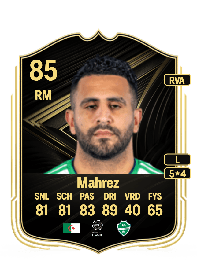 Riyad Mahrez card
