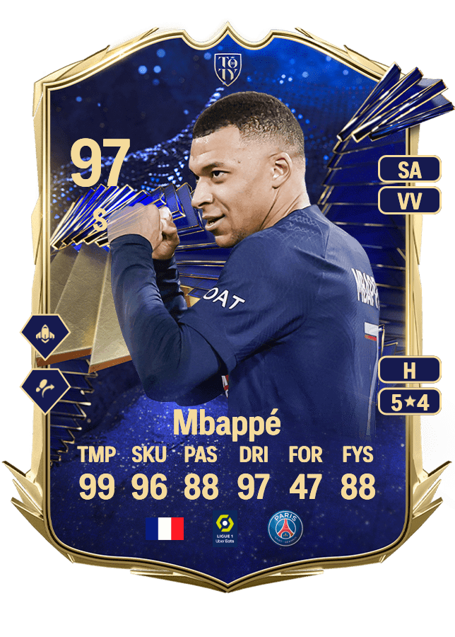 Kylian Mbappé card