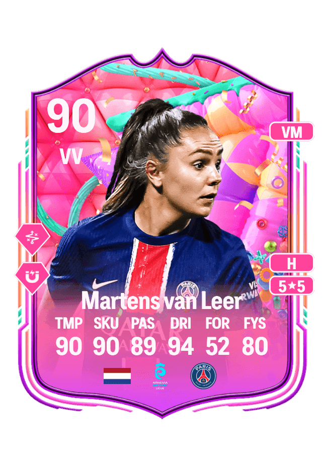 Lieke Martens van Leer card