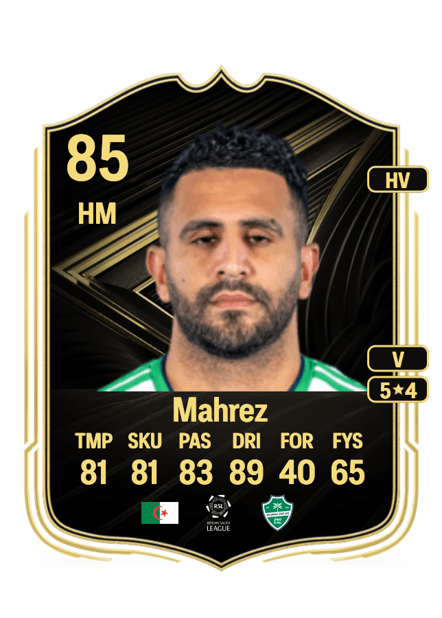 Riyad Mahrez card