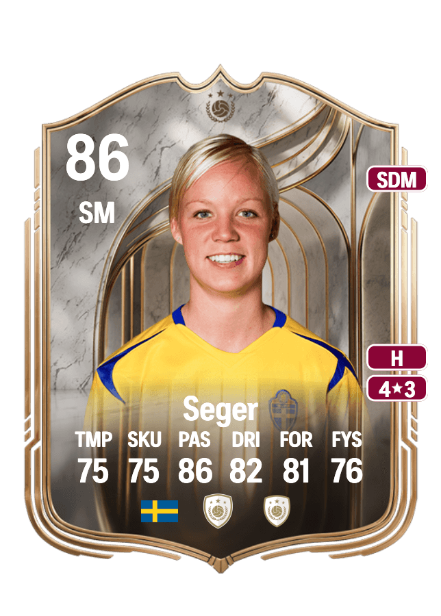 Caroline Seger card