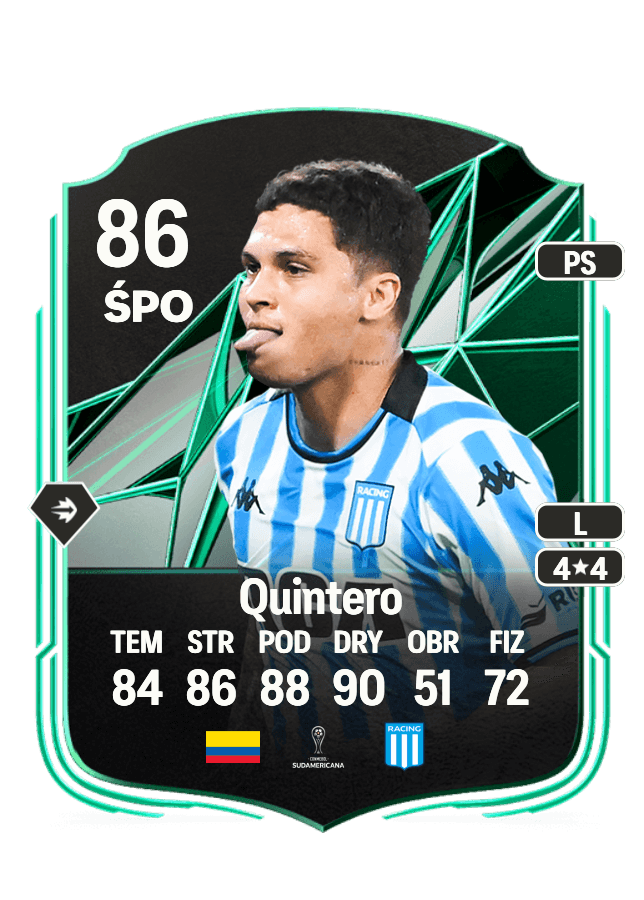 Juan Fernando Quintero card