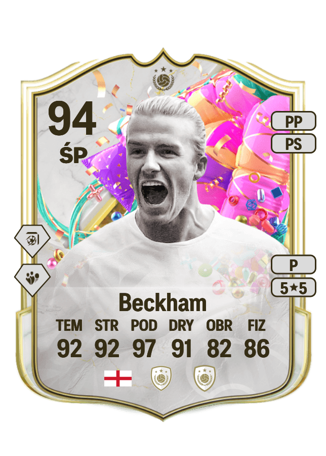 David Beckham card
