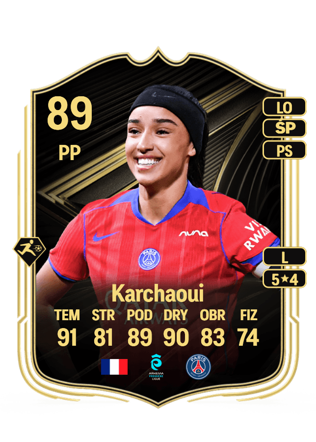Sakina Karchaoui card