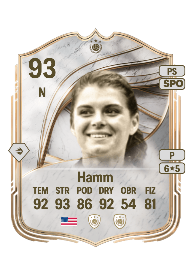 Mia Hamm card