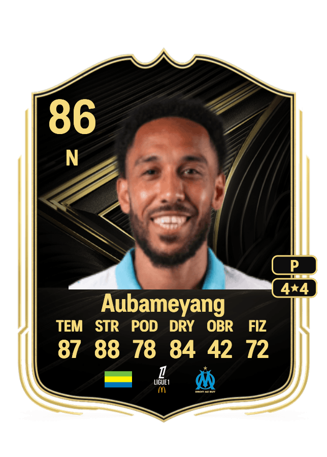 Pierre-Emerick Aubameyang card