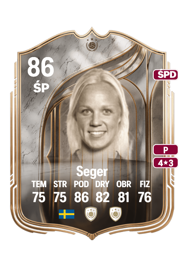 Caroline Seger card