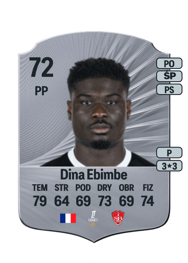 Junior Dina Ebimbe card