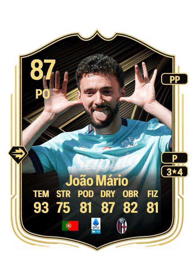 João Mário card