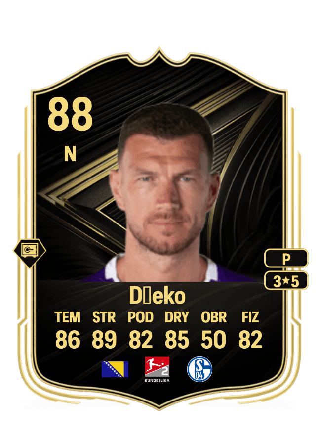 Edin Džeko card