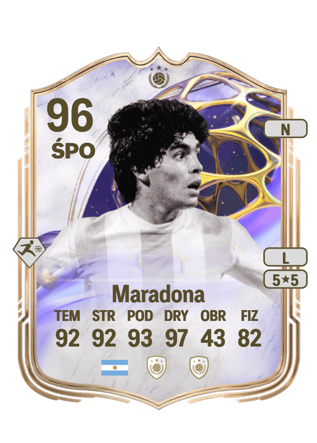 Diego Armando Maradona card