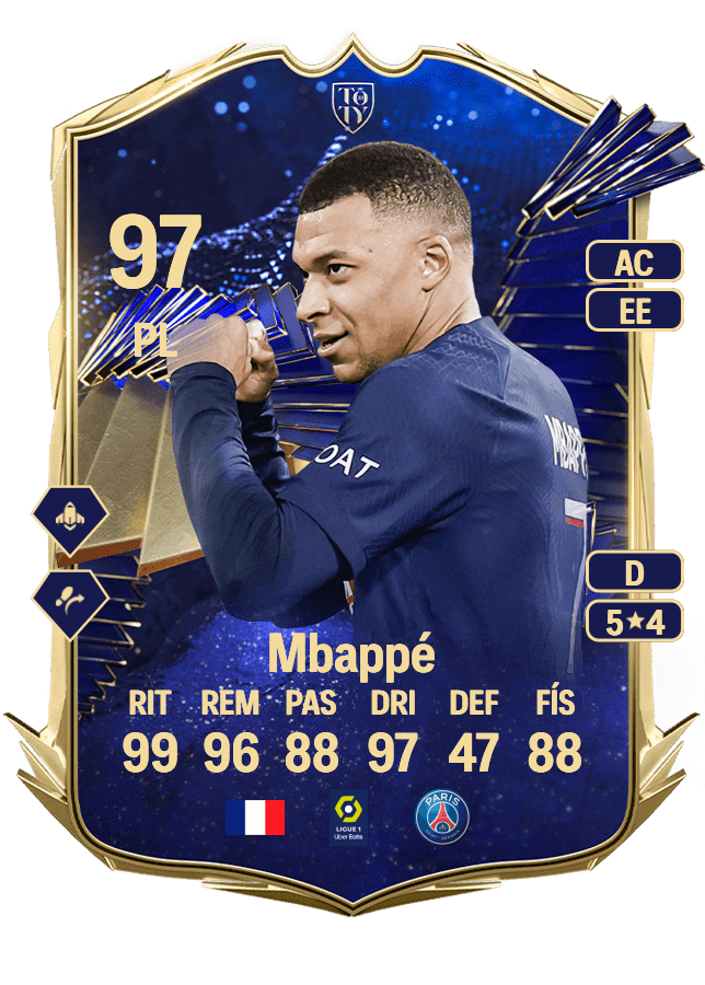 Kylian Mbappé card