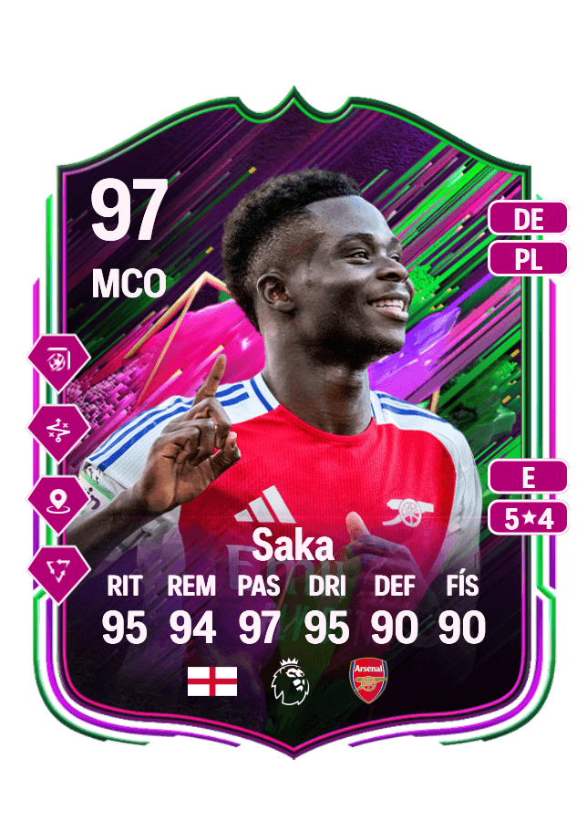 Bukayo Saka card