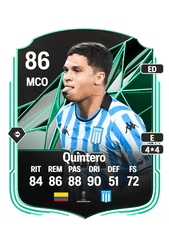 Juan Fernando Quintero card