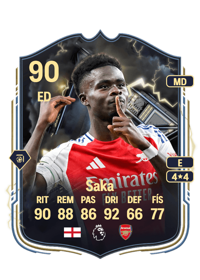 Bukayo Saka card