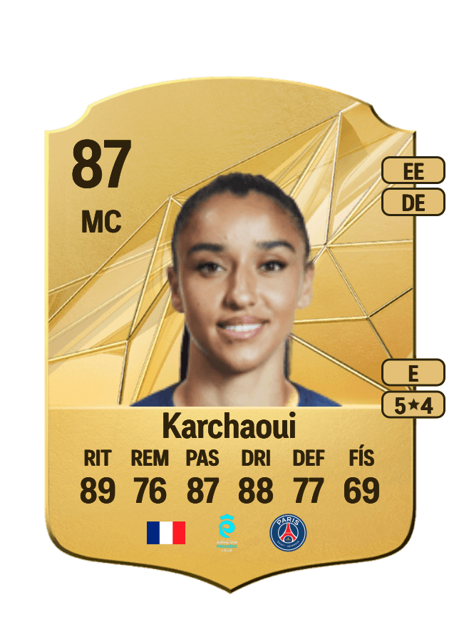 Sakina Karchaoui card