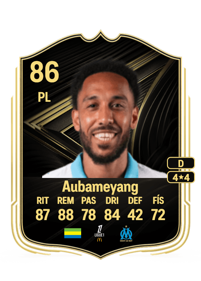 Pierre-Emerick Aubameyang card