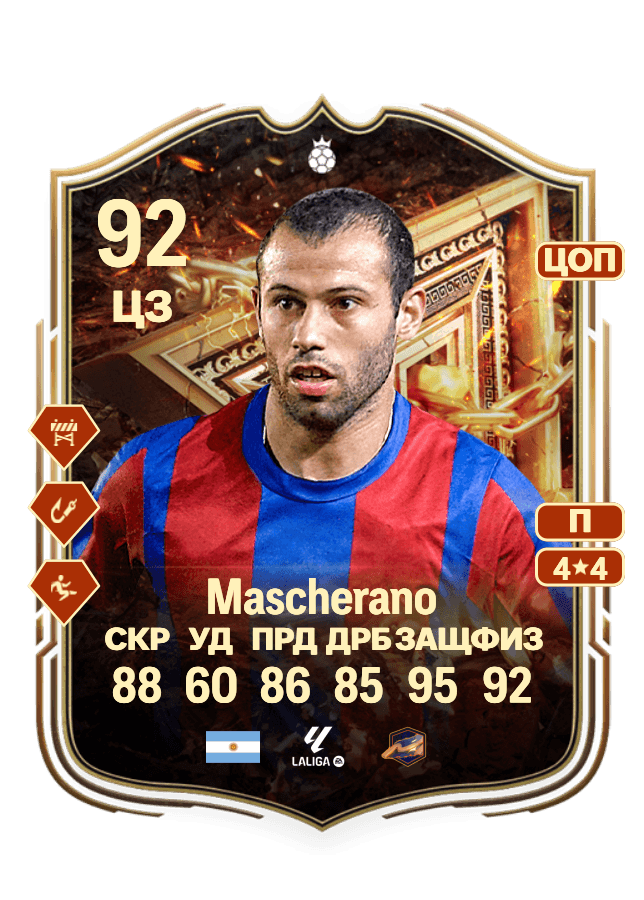 Javier Mascherano card