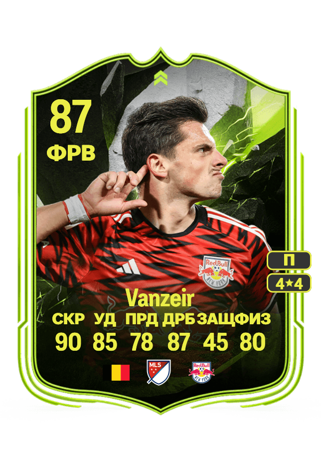 Dante Vanzeir card