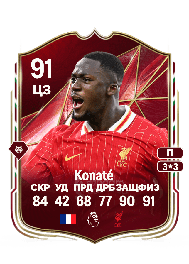 Ibrahima Konaté card