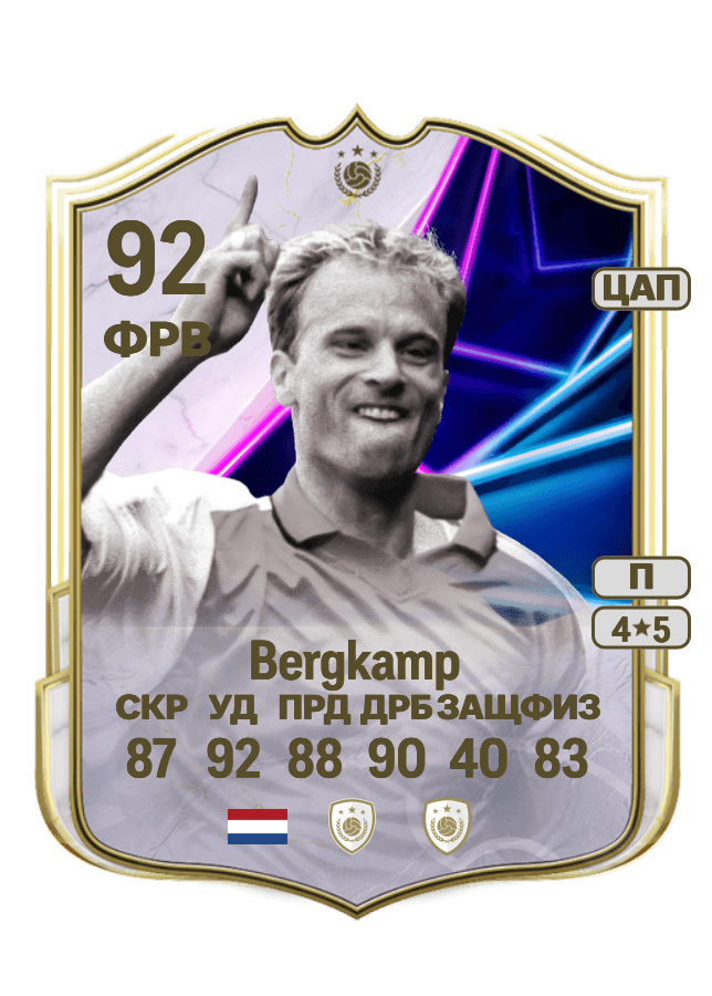 Dennis Bergkamp card