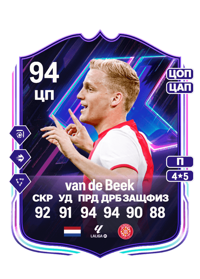 Donny van de Beek card