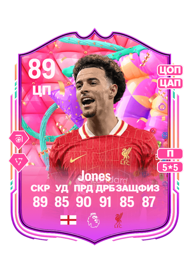 Curtis Jones card