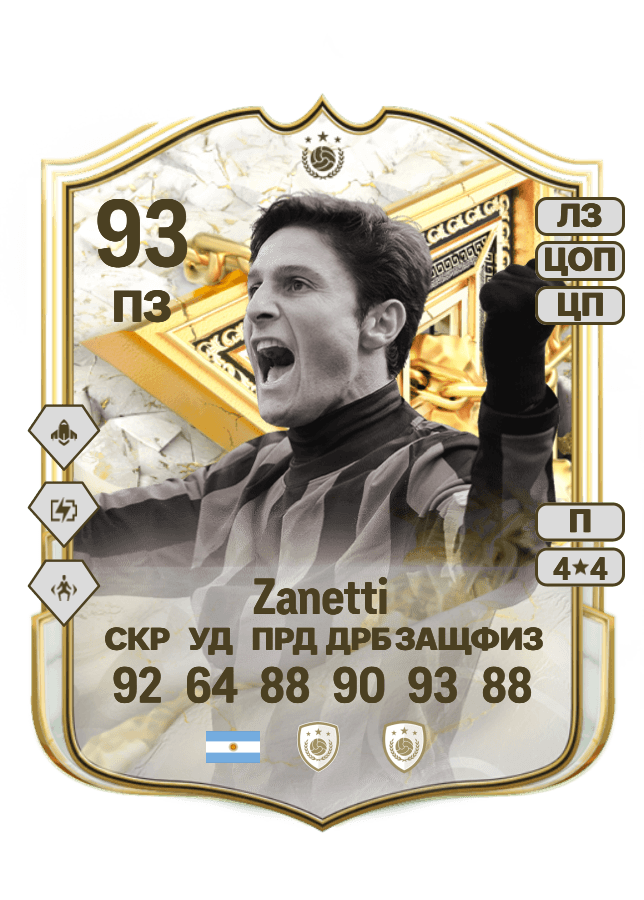 Javier Zanetti card