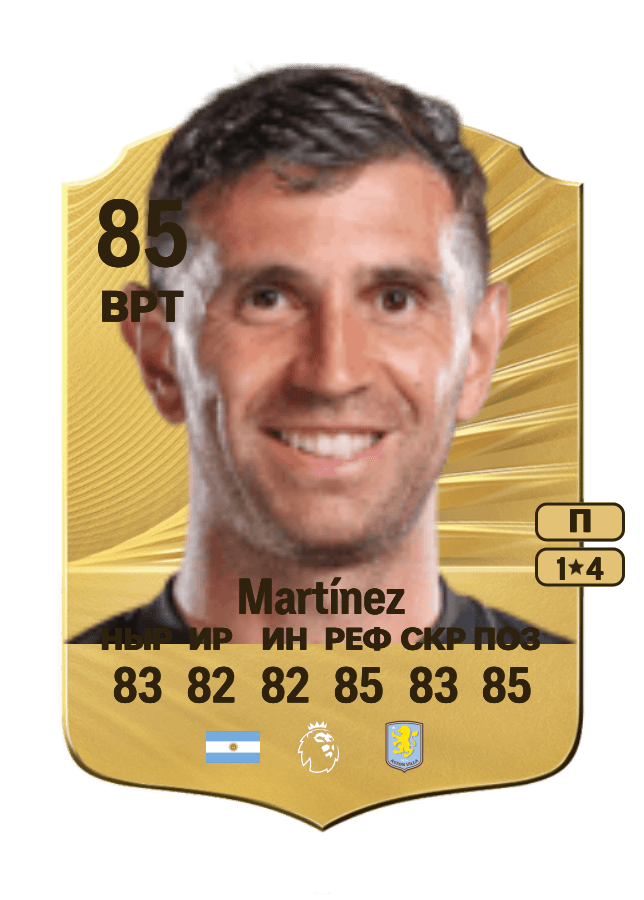 Emiliano Martínez card