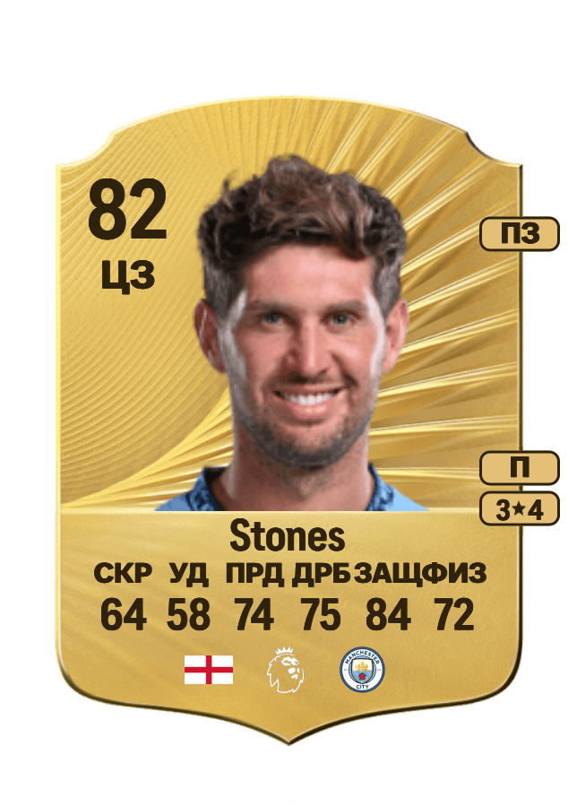 John Stones card