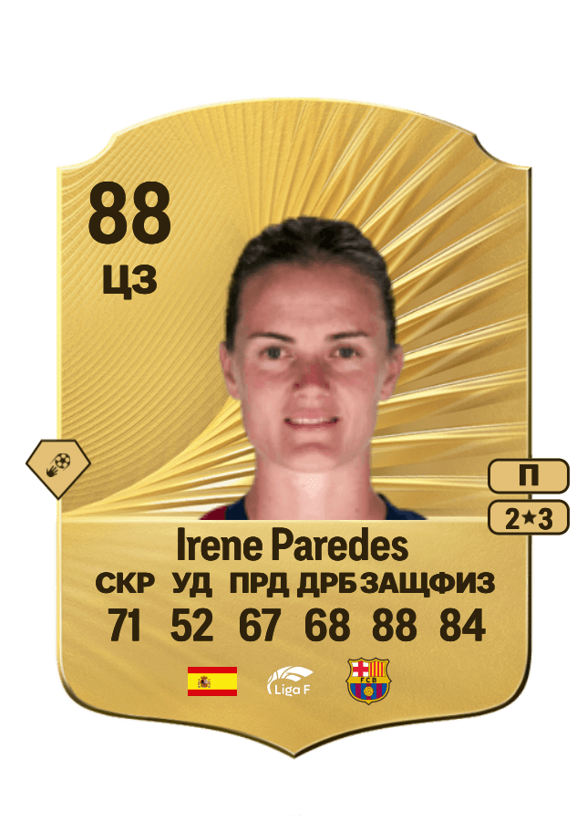 Irene Paredes card