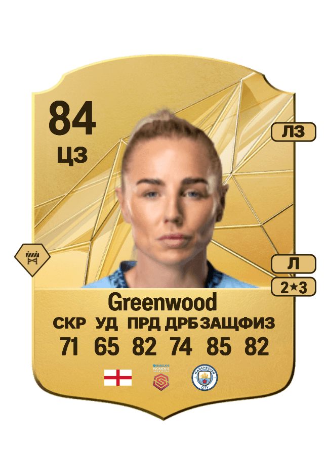 Alex Greenwood card