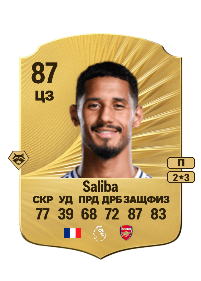 William Saliba card