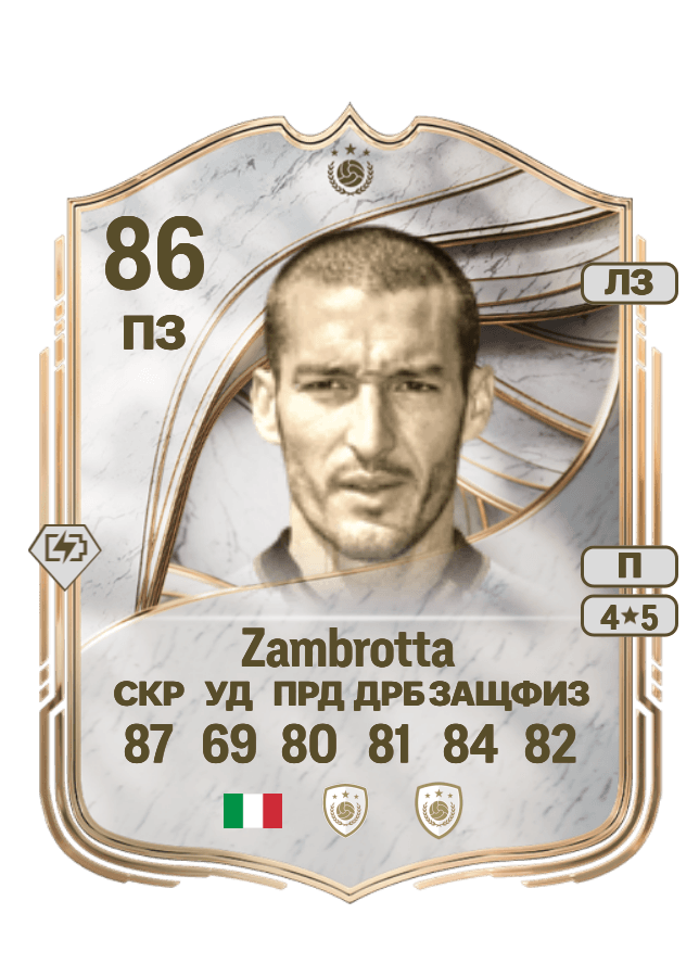 Gianluca Zambrotta card