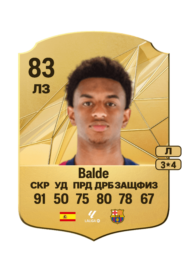 Balde card