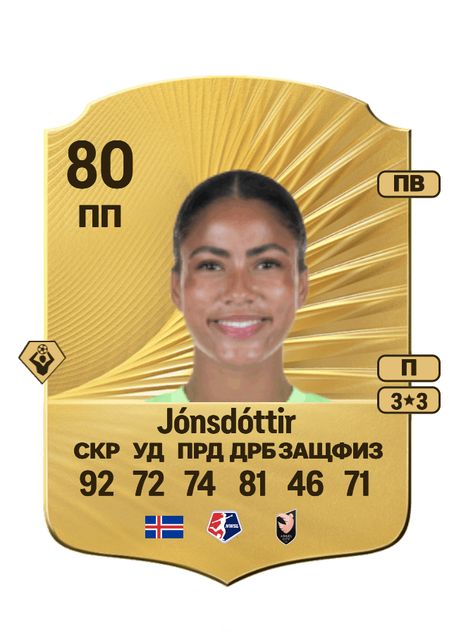 Sveindís Jane Jónsdóttir card