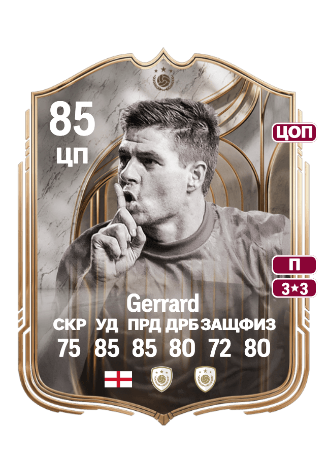Steven Gerrard card