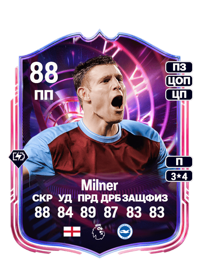James Milner card