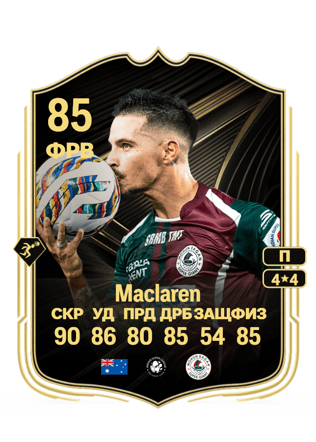 Jamie Maclaren card