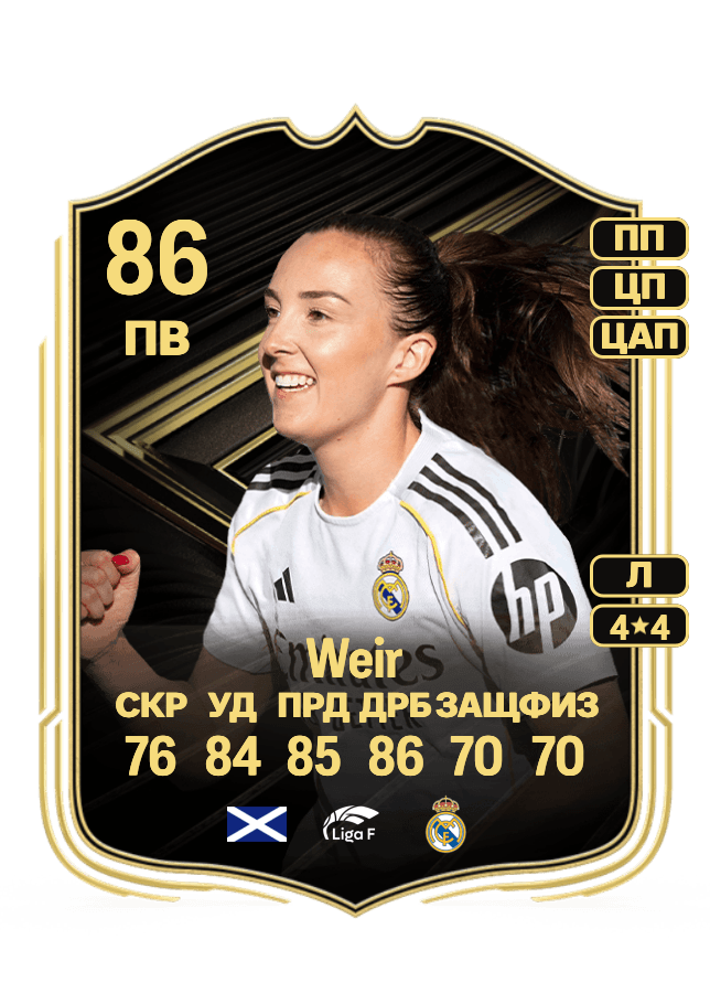 Caroline Weir card