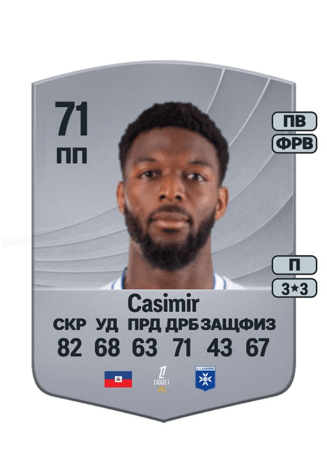 Josué Casimir card