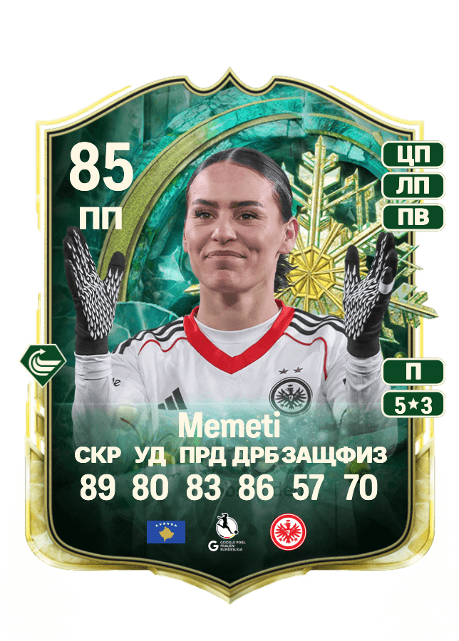 Erëleta Memeti card