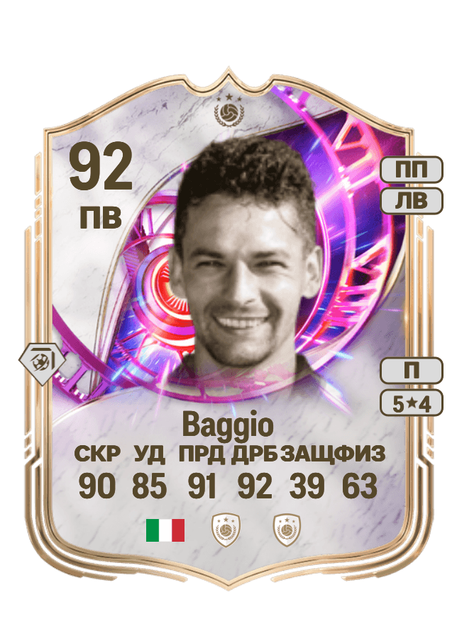 Roberto Baggio card