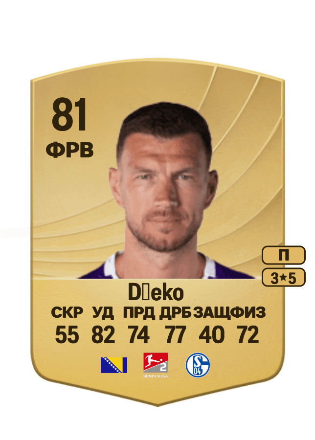 Edin Džeko card